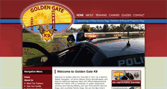 Desktop Screenshot of goldengatek9.com